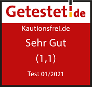 Getested.de Siegel mit der Bewertung sehr gut (1,1) aus dem Test 07.2019
