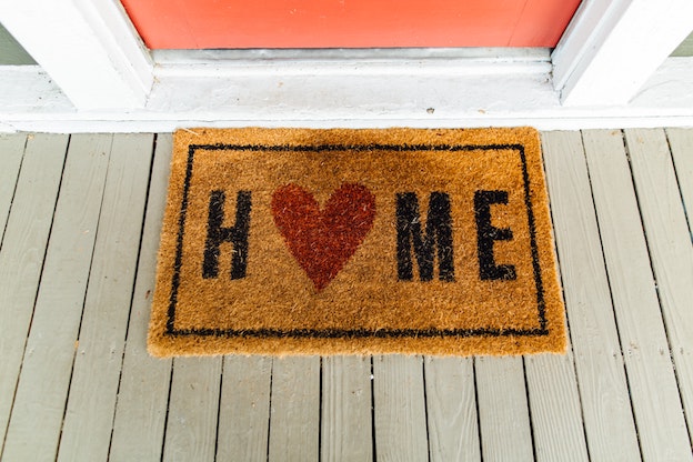 Teppich auf dem Home steht. Das 0 wird als Herz dargestellt