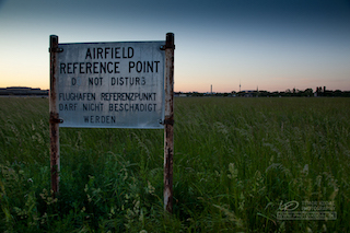 Blick auf das Flugfeld des Flughafen Berlin Tempelhof