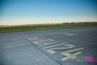 Blick auf die Startbahn des Flughafen Berlin Tempelhof